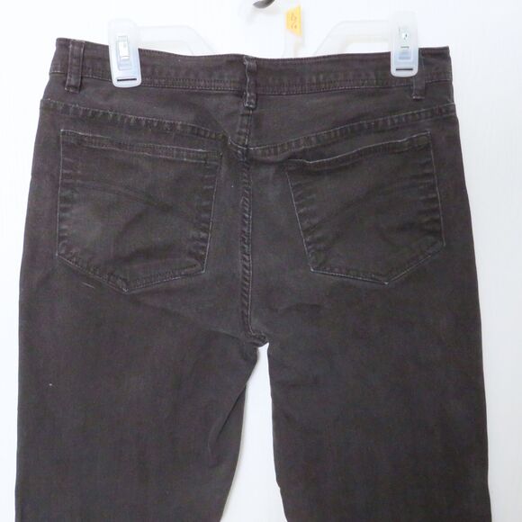 Black Jeans Women size 10 Straight Leg Faded Glory Stretch Casual Wear - Picture 4 of 10